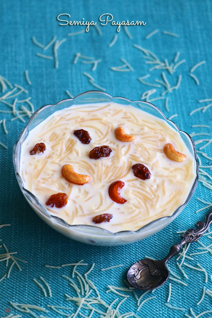 Vermicelli Kheer or Semiya Payasam is a traditional Indian dessert made with vermicelli noodles.