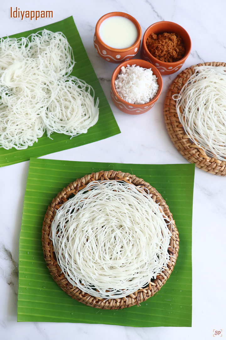Idiyappam, also known as nool puttu or string hoppers, is a type of South Indian dish.