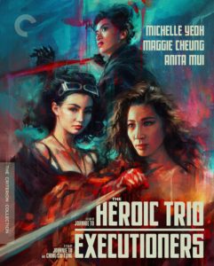 The film "The Heroic Trio & Executioners" is now available in 4K UHD and Blu-ray format from Criterion.