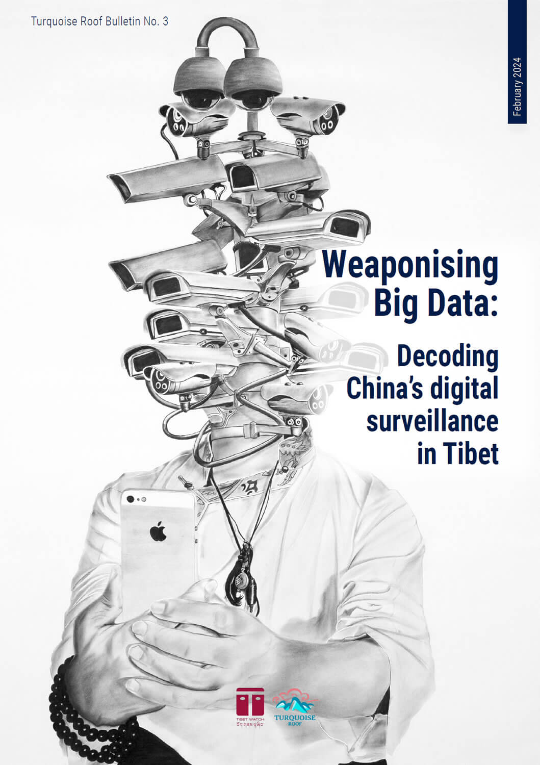 Rewording the text:

Using data analysis to create weapons: Understanding China's use of digital surveillance in Tibet.
